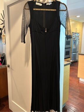 Vintage Rare Beautiful Lagerfeld for Neiman Marcus Black Pleated Evening Dress